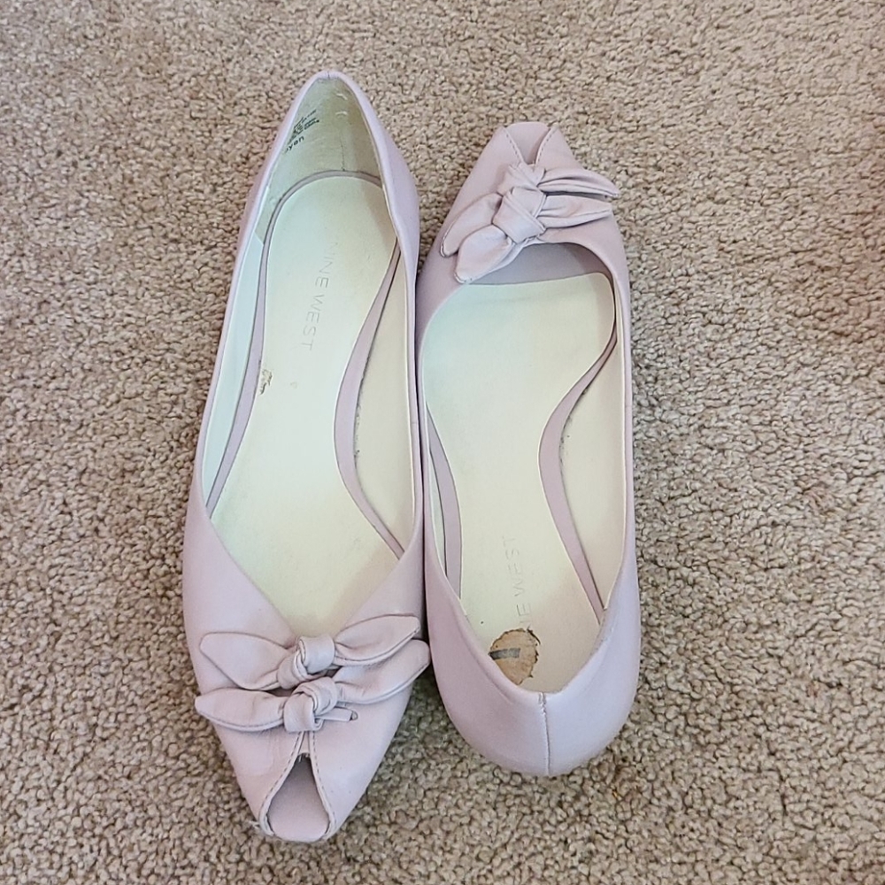NINE WEST lavender flats  💜